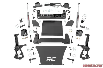 Rough Country 4" Lift Kit Trailboss | AT4 Gas Strut Spacers w/N3 Shocks Chevy Silverado 1500 GMC Sierra 1500 2019-2022 - 27531