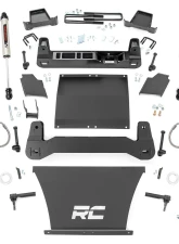 Rough Country 4" Lift Kit Trailboss | AT4 Gas Vertex Adjustable Coilovers w/V2 Monotube Shocks Chevy Silverado 1500 GMC Sierra 1500 2019-2022                                     - 27557 - Image 4