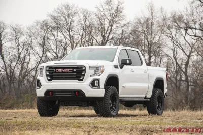 Rough Country 4" Lift Kit Trailboss | AT4 Gas Vertex Adjustable Coilovers w/V2 Monotube Shocks Chevy Silverado 1500 GMC Sierra 1500 2019-2022 - 27557