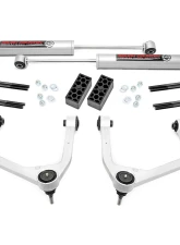 Rough Country 3.5" Lift Kit Mono Leaf Rear N3 Struts w/N3 Rear Shocks Chevrolet Silverado 1500 2WD 4WD 2019-2023                                     - 28231 - Image 6