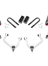 Rough Country 3.5" Lift Kit Mono Leaf Rear Vertex Adjustable Coilovers w/Vertex Shocks Chevrolet Silverado 1500 2WD 4WD 2019-2023                                     - 28250 - Image 6
