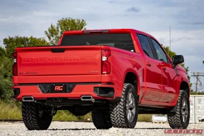 Rough Country 3.5" Lift Kit Mono Leaf Rear Vertex Adjustable Coilovers w/Vertex Shocks Chevrolet Silverado 1500 2WD 4WD 2019-2023 - 28250