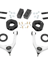 Rough Country 3.5" Lift Kit Mono Leaf Rear Strut Spacers w/N3 Rear Shocks GMC Sierra 1500 2WD 4WD 2019-2023                                     - 28830 - Image 6