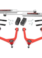 Rough Country 3.5" Lift Kit Mono Leaf Rear N3 Struts GMC Sierra 1500 2WD | 4WD 2019-2025 & Classic                                     - 28831RED - Image 6
