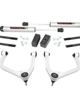 Rough Country 3.5" Lift Kit Mono Leaf Rear Vertex Adjustable Coilovers w/V2 Rear Shocks GMC Sierra 1500 2WD 4WD 2019-2023                                     - 28857 - Image 6