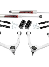 Rough Country 3.5" Lift Kit Multi Leaf Spring M1 Struts w/M1 Rear Shocks Chevrolet Silverado 1500 2WD 4WD 2019-2023                                     - 29540 - Image 6