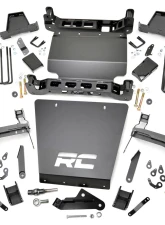 Rough Country 7" Lift Kit Bracket w/M1 Montube Struts and Shocks Chevrolet Silverado 1500 GMC Sierra 1500 4WD 2014-2016                                     - 29840 - Image 6