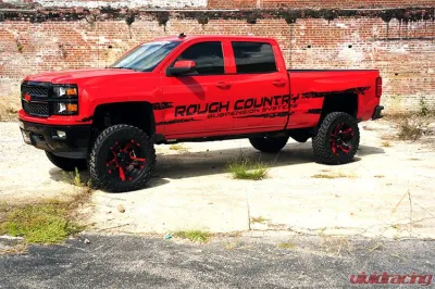 Rough Country 7" Lift Kit Bracket w/M1 Montube Struts and Shocks Chevrolet Silverado 1500 GMC Sierra 1500 4WD 2014-2016 - 29840
