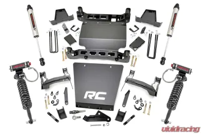 Rough Country 7" Lift Kit Vertex Adjustable Coilovers w/V2 Monotube Shocks Chevy Silverado 1500 GMC Sierra 1500 2014-2016 - 29857