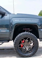 Rough Country 7" Lift Kit Vertex Adjustable Coilovers w/V2 Monotube Shocks Chevy Silverado 1500 GMC Sierra 1500 2014-2016                                     - 29857 - Image 4