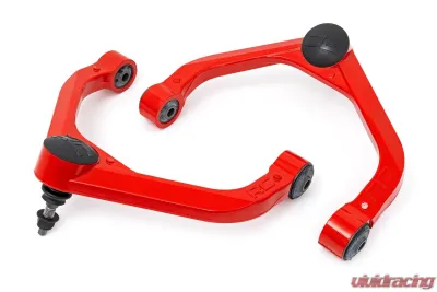 Rough Country Red Forged Upper Control Arms 3" Lift Ram 1500 4WD 2012-2018 & Classic - 31201RED