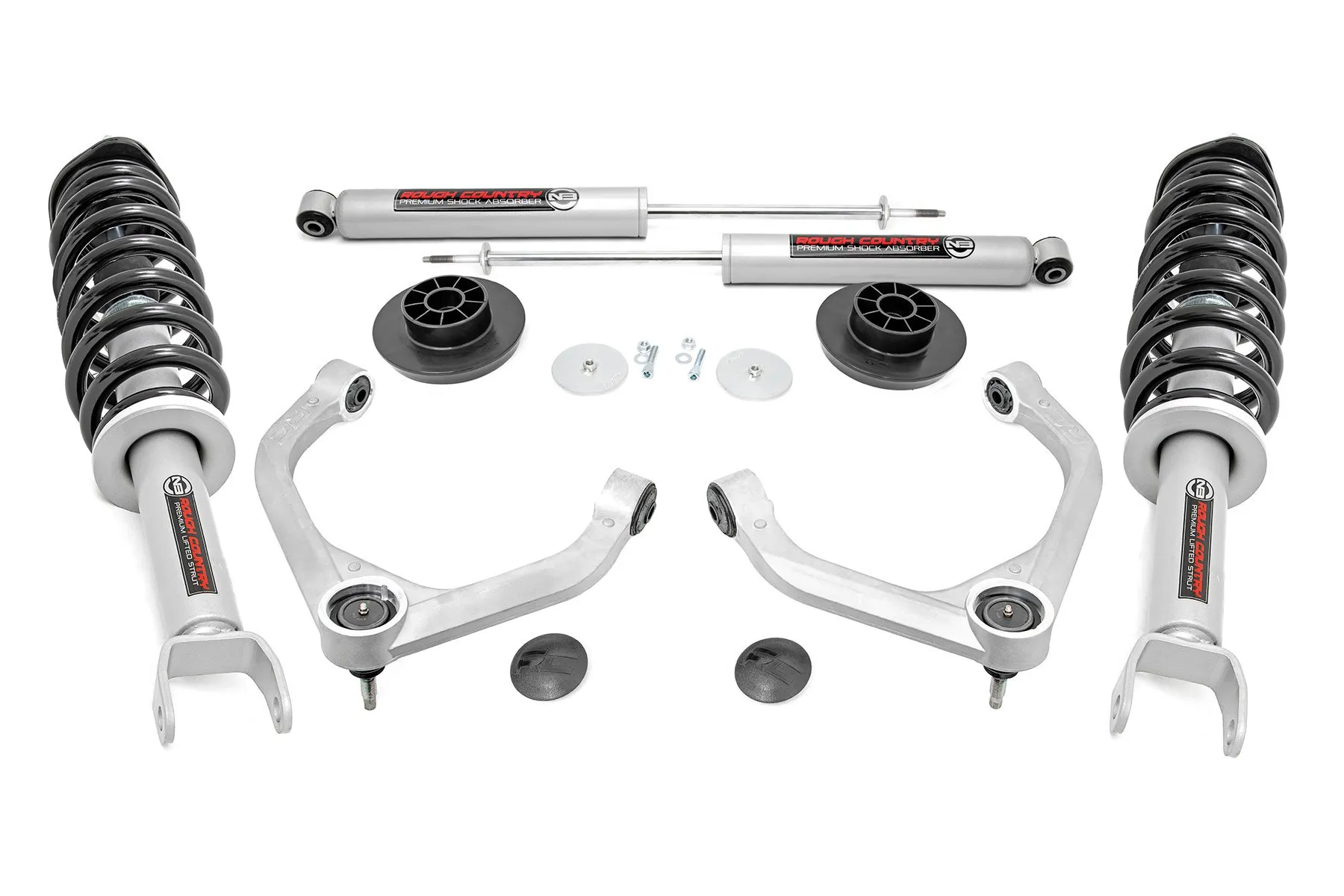 Rough Country 3.5" Lift Kit Lifted N3 Struts w/Premium N3 Ram 1500 2WD 4WD 2019-2025 - 31431