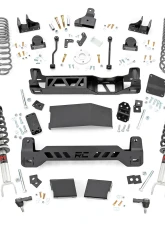 Rough Country 6" Lift Kit M1 Monotube Struts w/M1 Shocks and Rear Variable Rate Coils w/o 22" Factory Wheels Ram 1500 4WD 2019-2023                                     - 33440 - Image 6