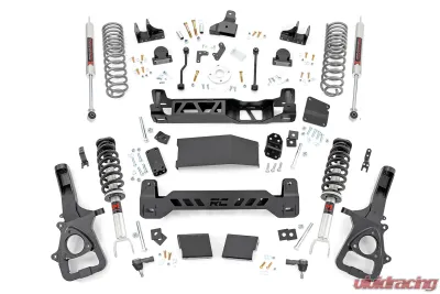 Rough Country 6" Lift Kit M1 Monotube Struts w/M1 Shocks and Rear Variable Rate Coils w/o 22" Factory Wheels Ram 1500 4WD 2019-2023 - 33440