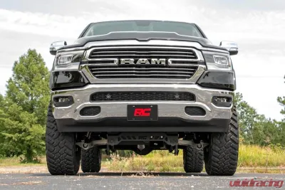 Rough Country 6" Lift Kit M1 Monotube Struts w/M1 Shocks and Rear Variable Rate Coils w/o 22" Factory Wheels Ram 1500 4WD 2019-2023 - 33440