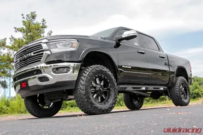 Rough Country 6" Lift Kit M1 Monotube Struts w/M1 Shocks and Rear Variable Rate Coils w/o 22" Factory Wheels Ram 1500 4WD 2019-2023 - 33440