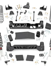 Rough Country 6" Lift Kit M1 Monotube Struts w/M1 Shocks and Rear Variable Rate Coils w/22" Factory Wheels Ram 1500 4WD 2019-2023                                     - 33940 - Image 6