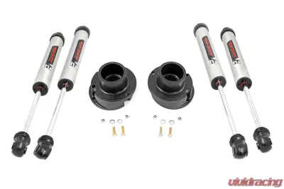 Rough Country 2.5" Leveling Kit w/V2 Monotube Leaf Spring Ram 2500 3500 2013-2022 - 37770