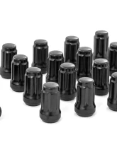 Rough Country Lug Nut Set M12x1.5 16 Qty Splined Black                                     - 3807BLK - Image 3