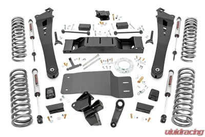 Rough Country 5" Lift Kit Dual Rate Coil Springs V2 Monotube Ram 2500 2019-2022 - 38370