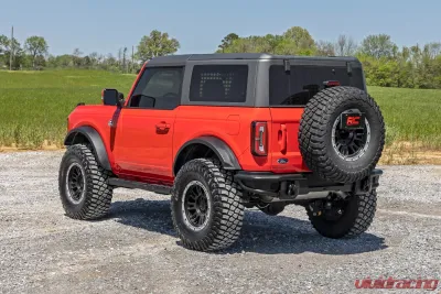 Rough Country BA2 Running Boards Side Step Bars 2-Door Ford Bronco 4WD 2021-2023 - 41008
