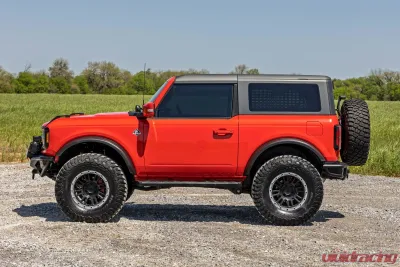 Rough Country BA2 Running Boards Side Step Bars 2-Door Ford Bronco 4WD 2021-2023 - 41008