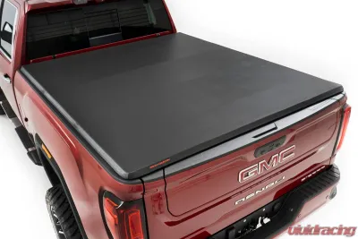 Rough Country Soft Tri-Fold Bed Cover 6'7" Bed Chevrolet Silverado 2500HD 3500HD GMC Sierra 2500HD 3500HD 2WD 4WD 2020-2024 - 41120690