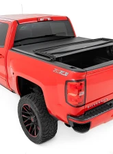 Rough Country Soft Tri-Fold Bed Cover 5'9" Bed w/o Cargo Management System Chevrolet Silverado 1500 1500 Classic GMC Sierra 1500 1500 Classic 2WD 4WD 2014-2019                                     - 41214550 - Image 3