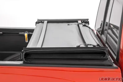 Rough Country Soft Tri-Fold Bed Cover 5' Bed Chevrolet Colorado GMC Canyon 2WD 4WD 2015-2021 - 41215500