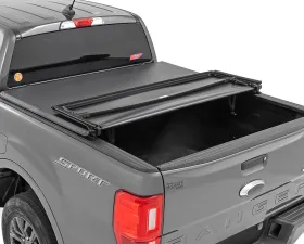 Rough Country Soft Tri-Fold Bed Cover 5' Bed Ford Ranger 2WD | 4WD 2019-2023