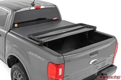 Rough Country Soft Tri-Fold Bed Cover 5' Bed Ford Ranger 2WD | 4WD 2019-2023 - 41219500