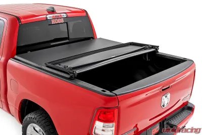 Rough Country Soft Tri-Fold Bed Cover 5'7" Bed Ram 1500 1500 TRX 2WD 4WD 2019-2025 - 41307550