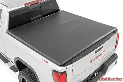 Rough Country Soft Tri-Fold Bed Cover 5'10" Bed Chevrolet Silverado 1500 GMC Sierra 1500 2WD 4WD 2019-2023 - 41308550