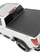 Rough Country Soft Tri-Fold Bed Cover 5'10" Bed Chevrolet Silverado 1500 GMC Sierra 1500 2WD 4WD 2019-2023                                     - 41308550 - Image 2