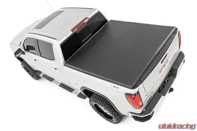 Rough Country Soft Tri-Fold Bed Cover 5'10" Bed Chevrolet Silverado 1500 GMC Sierra 1500 2WD 4WD 2019-2023 - 41308550