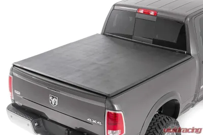 Rough Country Soft Tri-Fold Bed Cover 5'7" Bed Dodge Ram 1500 2500 3500 Ram 1500 1500 Classic 2500 3500 2WD 4WD 2009-2023 - 41309550
