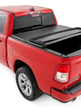 Rough Country Soft Tri-Fold Bed Cover 6'4" Bed Ram 1500 1500 TRX 2WD 4WD 2019-2025                                     - 41309650 - Image 3