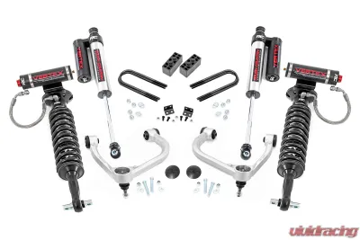 Rough Country 3" Lift Kit Fabbed UCA Vertex Adjustable Coilovers w/Vertex Shocks Ford F-150 4WD 2021-2023 - 41450