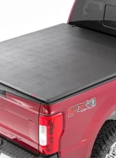 Rough Country Soft Tri-Fold Bed Cover 6'10" Bed Ford F-250 F-350 Super Duty 2WD 4WD 2017-2023                                     - 41517650 - Image 6