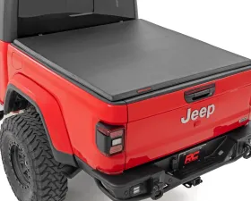 Rough Country Soft Tri-Fold Bed Cover 5' Bed Jeep Gladiator JT 4WD 2020-2025