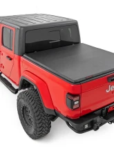 Rough Country Soft Tri-Fold Vinyl Tonneau Cover for 2020-2025 Jeep Gladiator JT 5' Bed                                     - 41620500 - Image 3