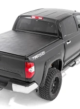 Rough Country Soft Tri-Fold Bed Cover 5'7" Bed w/Cargo Management System Toyota Tundra 2WD 4WD 2007-2024                                     - 41714551 - Image 2