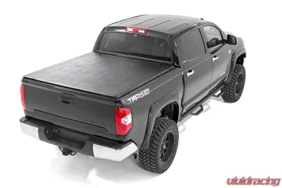 Rough Country Soft Tri-Fold Bed Cover 5'7" Bed w/Cargo Management System Toyota Tundra 2WD 4WD 2007-2024 - 41714551
