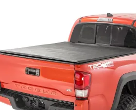 Rough Country Soft Tri-Fold Bed Cover 5' Bed w/Cargo Management System Toyota Tacoma 2WD 4WD 2016-2023