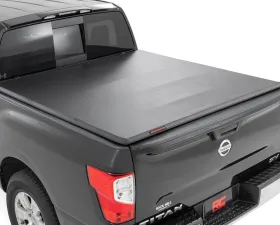 Rough Country Soft Tri-Fold Bed Cover for Nissan Titan 5'7