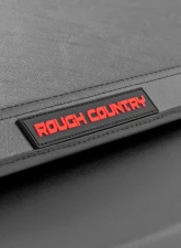 Rough Country Soft Tri-Fold Bed Cover for Nissan Titan 5'7" Bed 2017-2024, Matte Black                                     - 41816550A - Image 5