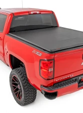 Rough Country Soft Roll Up Bed Cover 5'9" Bed Chevrolet Silverado 1500 GMC Sierra 1500 2WD 4WD 2014-2018                                     - 42119551 - Image 2