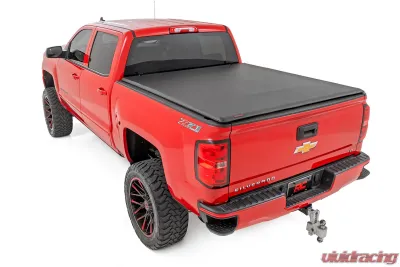 Rough Country Soft Roll Up Bed Cover 5'9" Bed Chevrolet Silverado 1500 GMC Sierra 1500 2WD 4WD 2014-2018 - 42119551