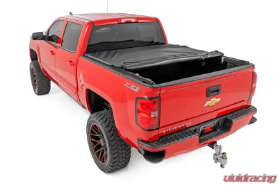Rough Country Soft Roll Up Bed Cover 5'9" Bed Chevrolet Silverado 1500 GMC Sierra 1500 2WD 4WD 2014-2018 - 42119551