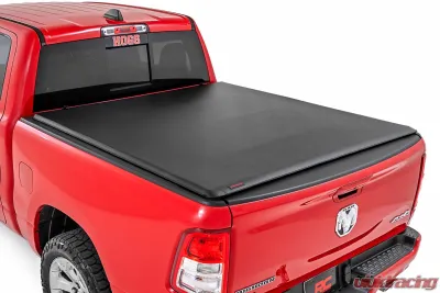 Rough Country Soft Roll Up Bed Cover 6'4" Bed No Rambox Dodge Ram 1500 Ram 1500 1500 Classic 2500 2WD 4WD 2009-2023 - 42319640